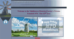 Desktop Screenshot of middletownhistory.org
